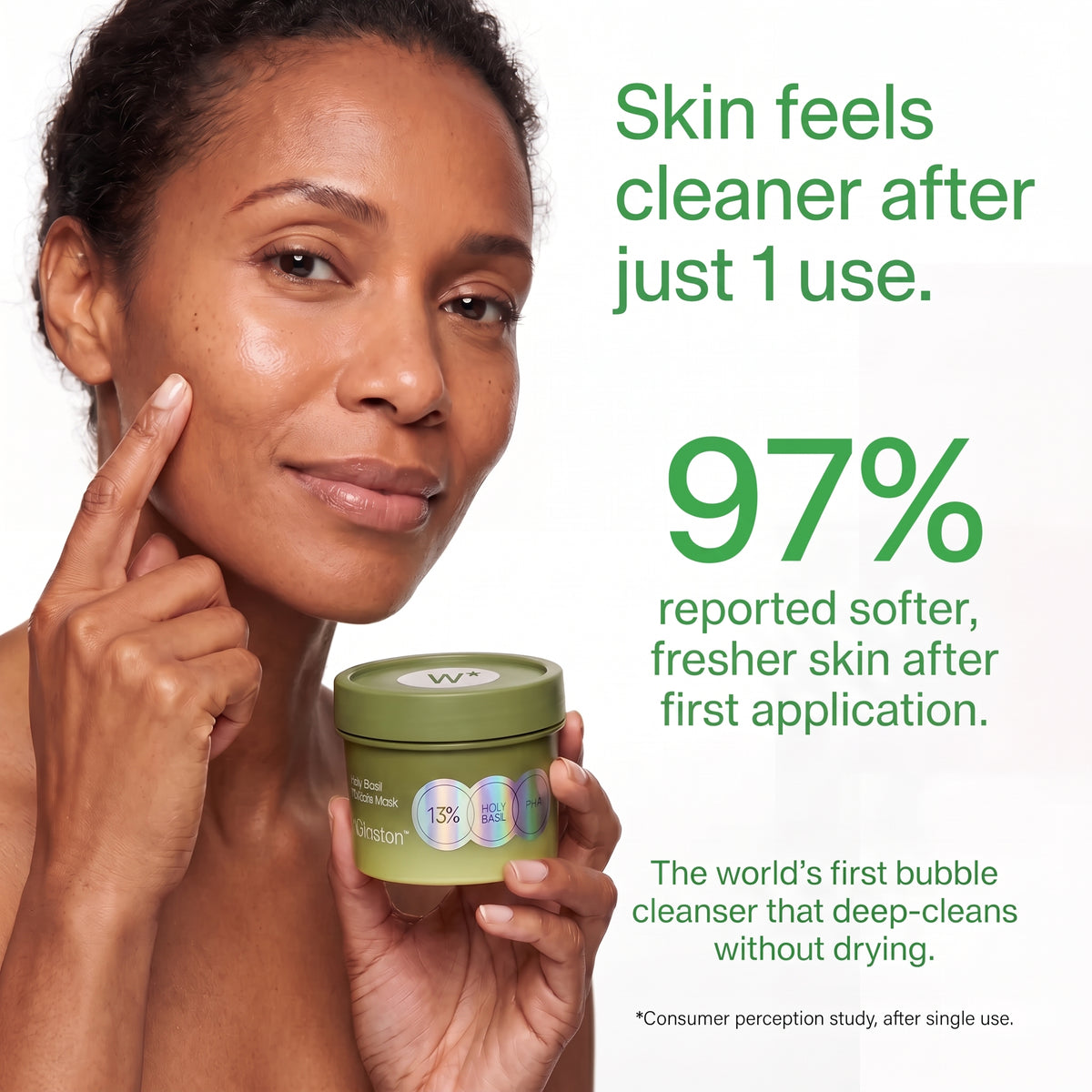 Winston™ Basil Bubble Mask