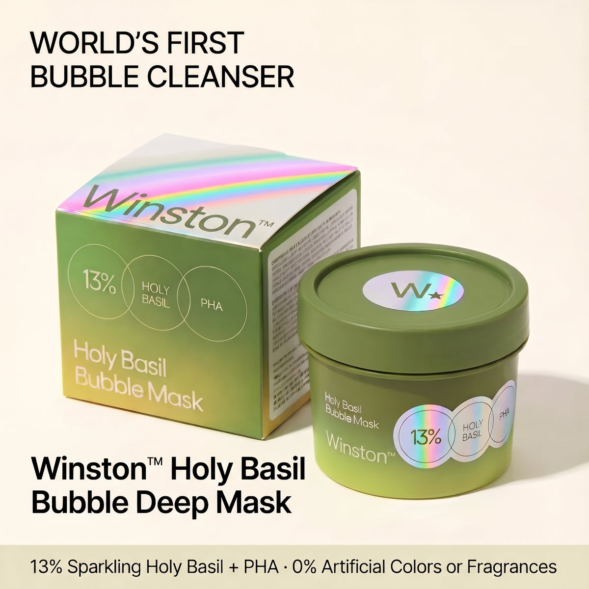 Winston™ Basil Bubble Mask